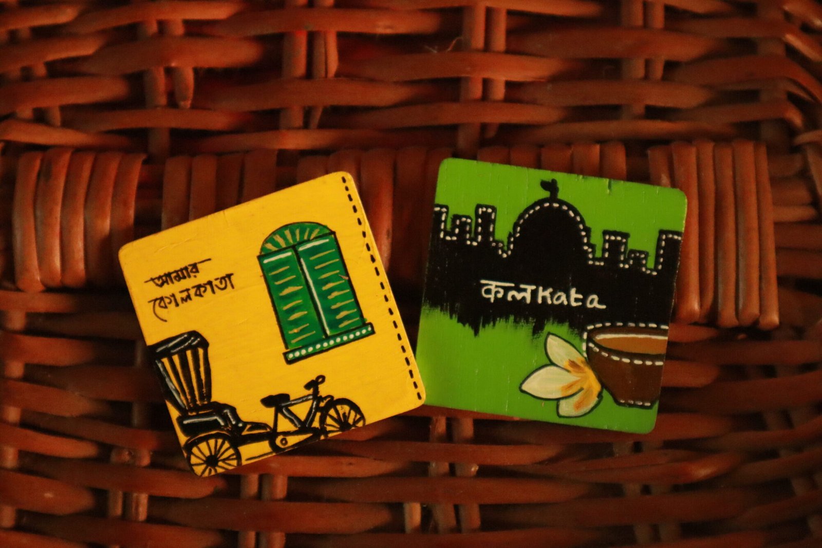 Tea Coasters - Amar Sohor Kolkata